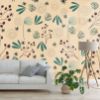 Picture of Hand Made Wallpaper 3D Mural flowers seamless pattern design present vintage paper wall nature wallpaper