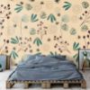 Picture of Hand Made Wallpaper 3D Mural flowers seamless pattern design present vintage paper wall nature wallpaper