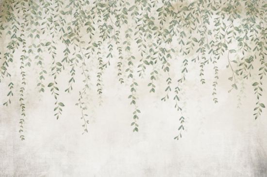 Picture of Hand Made Wallpaper 3D Mural Hanging Leaves And Branches