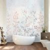 Picture of Hand Made Wallpaper 3D Mural Watercolor field grass Hand-drawn plants