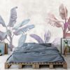 Picture of Hand Made Wallpaper 3D Mural Soft color tropical leaf banana trees