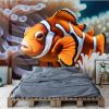 Picture of Hand Made Wallpaper 3D Mural ai generated clownfish fish nature aquarium underwater sea coral anemone 