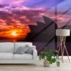 Picture of Hand Made Wallpaper 3D Muralopera house australia architecture building sydney sunset 