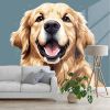 Picture of Hand Made Wallpaper 3D Mural ai generated golden retriever pet dog