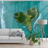 Picture of Hand Made Wallpaper 3D Mural island ocean sea lagoon nature beach