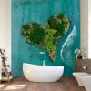 Picture of Hand Made Wallpaper 3D Mural island ocean sea lagoon nature beach