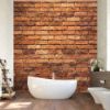 Picture of Hand Made Wallpaper 3D Mural  brick wall red structure masonry brick