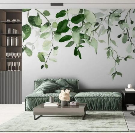 Picture for category Wall Murals White And Green