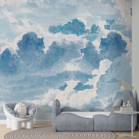 Picture for category Wall Murals White And Blue