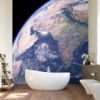 Picture of Hand Made Wallpaper 3D Mural  globe world map india srilanka