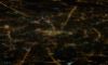 Picture of Hand Made Wallpaper 3D Mural moscow night map plane view moscow city