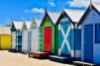 Picture of Hand Made Wallpaper 3D Mural beach melbourne brighton australia st kilda