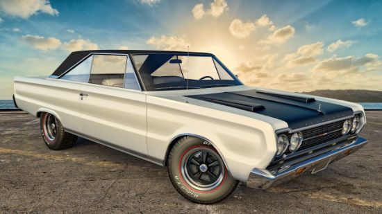 Picture of Hand Made Wallpaper 3D Mural  plymouth classic car automobile vintage  gtx car wallpapers america usa classic car 3d