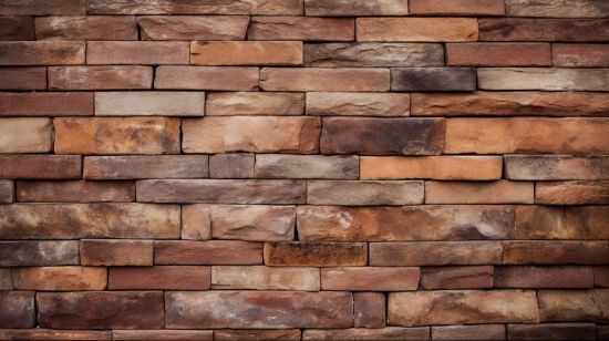 Picture of Hand Made Wallpaper 3D Wall Mural Brown Brick Wall Textured Wallpaper With A Design Backgrounds