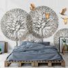 Picture of Hand Made Wallpaper 3D Wall Mural Modern Minimalist Nordic Style 3D Floating Branches And Birds Wallpaper Wall