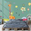 Picture of Hand Made Wallpaper 3D Wall Mural Children Cute Measuring Height Giraffe Sticker Kids Room Background Wall