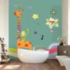 Picture of Hand Made Wallpaper 3D Wall Mural Children Cute Measuring Height Giraffe Sticker Kids Room Background Wall