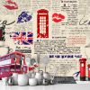 Picture of Hand Made Wallpaper 3D Wall Mural Vintage British Style Background Wall Mural Wallpaper