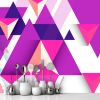 Picture of Hand Made Wallpaper 3D Wall Mural New Modern Contrast Color Triangle Geometric Figure 3d Tv Background Wall