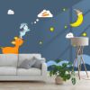 Picture of Hand Made Wallpaper Children Kids Rabbit Moon Carrot Deer 