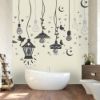 Picture of Hand Made Wallpaper Modern Minimalist Drawing Line Drawing Chandelier Children Room Background Wall