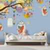 Picture of Hand Made Wallpaper 3D Wall Mural Cartoon Flower Branch Bird Cage Wall Stickers Kids