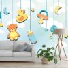 Picture of Hand Made Wallpaper Simple Blue Cartoon Little Duck Children's Room Background Wall 