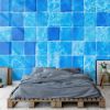 Picture of Hand Made Wallpaper 3D Wall Mural Swimming Pool Water Background Texture Of In A With Blue Tiled Walls