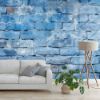 Picture of Hand Made Wallpaper 3D Wall Mural Brick Wall Texture Vector The Textured Beauty Of A House S Blue