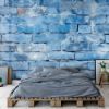 Picture of Hand Made Wallpaper 3D Wall Mural Brick Wall Texture Vector The Textured Beauty Of A House S Blue