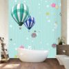 Picture of Hand Made Wallpaper New Modern Children Drawing Cartoon Children's Room Background Wall Dream