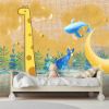 Picture of Hand Made WallpaperNew Modern Personality Children Giraffe Moon Ruler Background Wall