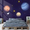 Picture of Hand Made WallpaperNew Drawing Fantasy Illustration Planet Starry Sky Children Room Tv Background Wall