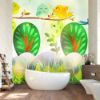 Picture of Hand Made WallpaperModern Warm Cartoon Bird Plant Forest Flower Children's Room Background Wall