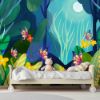 Picture of Hand Made Wallpaper Modern Fantasy Forest Flower Butterfly Children Room Background Wall