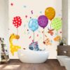 Picture of Hand Made Wallpaper Cute Animal Cartoon Balloon Children Stickers Baby Room Decoration