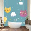 Picture of Hand Made Wallpaper Nordic Cartoon Animal Children's Room Background Wall