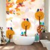 Picture of Hand Made Wallpaper Modern Minimalist Beautiful Children Cartoon Background Wall 