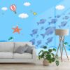 Picture of Hand Made Wallpaper Nordic Minimalist Fish Balloon Children's Room Background Customization