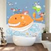 Picture of Hand Made Wallpaper Modern Minimalist Cartoon Children Background Wall