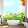 Picture of Hand Made Wallpaper Modern Cartoon Forest Grass  Children's Room Background Wall