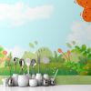 Picture of Hand Made Wallpaper Modern Cartoon Forest Grass  Children's Room Background Wall