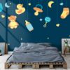 Picture of Hand Made Wallpaper Cartoon Baby Supplies Creative Wall Stickers Children's Room Background Decoration