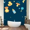 Picture of Hand Made Wallpaper Cartoon Baby Supplies Creative Wall Stickers Children's Room Background Decoration