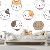 Picture of Hand Made WallpaperCute Adorable Dog Puppy Head Cartoon Doodle Seamless Pattern Wallpaper Banner Cover Poster  Backgrounds AI 