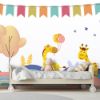 Picture of Hand Made Wallpaper Cartoon Small Fresh Animal Wall Stickers Wallpaper Children's Room Background