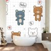 Picture of Hand Made Wallpaper 3D Wall Mural Cute Adorable Teddy Bear Cartoon Doodle Seamless Pattern Wallpaper Cover Banner