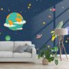 Picture of Hand Made Wallpaper 3D Wall Mural Cartoon Universum Aufkleber Wand Kinderzimmer Dekoration