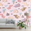 Picture of Hand Made Wallpaper 3D Wall Mural Dinosaur seamless pattern for kids vector creative childish background