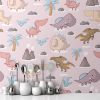 Picture of Hand Made Wallpaper 3D Wall Mural Dinosaur seamless pattern for kids vector creative childish background